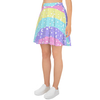 Cosmic Rainbow Skater Skirt - Thumbnail 2