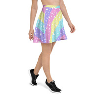 Cosmic Rainbow Skater Skirt - Thumbnail 4