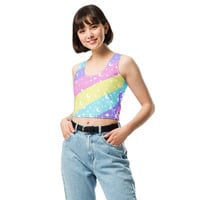 Cosmic Rainbow Crop Top - Thumbnail 5