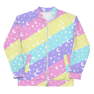 Cosmic Rainbow Unisex Bomber Jacket
