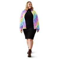Cosmic Rainbow Unisex Bomber Jacket - Thumbnail 17