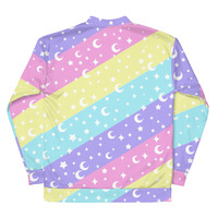 Cosmic Rainbow Unisex Bomber Jacket - Thumbnail 24