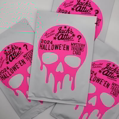Halloween 2024 mystery trick or treat custom trading card pack