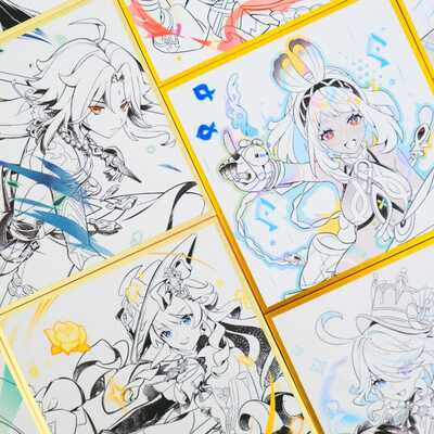 Genshin impact - elemental burst character prints - high quality prints - 6.3x6.3in