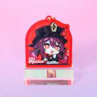 Genshin Impact - Hutao Keychain and Photocard 2 Item Set! Perfect Gift for Hutao Lovers! - Thumbnail 3