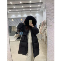 Warm Women's Fluffy Winter Coat Parka with Fur - Thumbnail 8