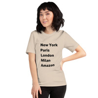 New York Paris London Milan Amazon t-shirt Unisex - Thumbnail 50