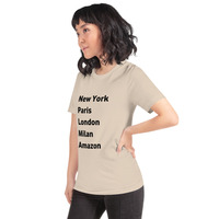 New York Paris London Milan Amazon t-shirt Unisex - Thumbnail 51