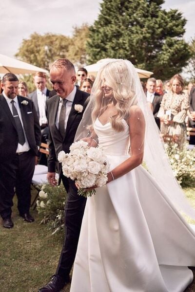 Simple A Line Sweetheart Beach Boho Wedding Dress Bridal Gowns