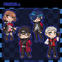 Persona 3 2.5" Acrylic Keychains - Thumbnail 1