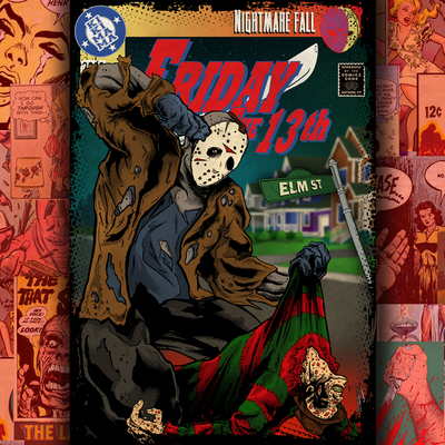 Freddy vs Jason! Again! 13x19 print