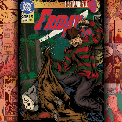 Jason vs Freddy!  2 Again! 13x19 print