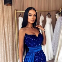 Prom Dress, Two-Piece Prom Dress, Beading Prom Dress, Long Prom Dress, Halter Prom Dress, Backless Prom Dress - Thumbnail 3