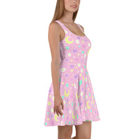 Magical Spring Pink Skater Dress - Thumbnail 3