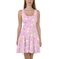 Magical Spring Pink Skater Dress - Thumbnail 10