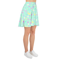 Magical Spring Mint Skater Skirt - Thumbnail 1