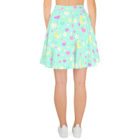 Magical Spring Mint Skater Skirt - Thumbnail 3