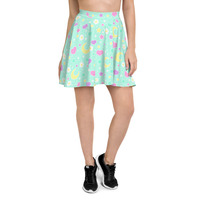Magical Spring Mint Skater Skirt - Thumbnail 13
