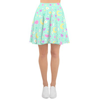 Magical Spring Mint Skater Skirt - Thumbnail 14