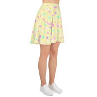 Magical Spring Yellow Skater Skirt - Thumbnail 1