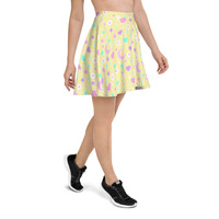 Magical Spring Yellow Skater Skirt - Thumbnail 4