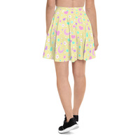 Magical Spring Yellow Skater Skirt - Thumbnail 6