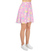 Magical Spring Pink Skater Skirt - Thumbnail 1