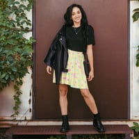 Magical Spring Yellow Skater Skirt - Thumbnail 10