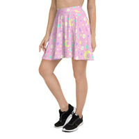 Magical Spring Pink Skater Skirt - Thumbnail 5