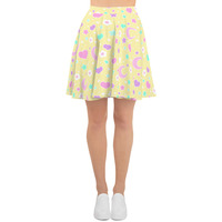 Magical Spring Yellow Skater Skirt - Thumbnail 14
