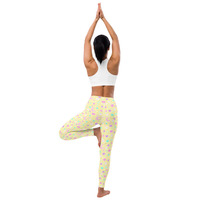 Magical Spring Yellow Yoga Leggings - Thumbnail 4