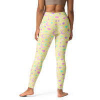 Magical Spring Yellow Yoga Leggings - Thumbnail 13
