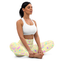 Magical Spring Yellow Yoga Leggings - Thumbnail 16