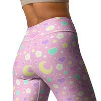 Magical Spring Pink Yoga Leggings - Thumbnail 2