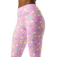 Magical Spring Pink Yoga Leggings - Thumbnail 9