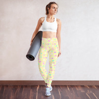 Magical Spring Yellow Yoga Leggings - Thumbnail 29