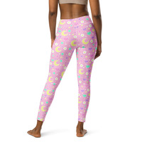 Magical Spring Pink Yoga Leggings - Thumbnail 11