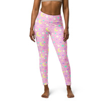 Magical Spring Pink Yoga Leggings - Thumbnail 12