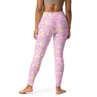 Magical Spring Pink Yoga Leggings - Thumbnail 13
