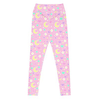 Magical Spring Pink Yoga Leggings - Thumbnail 28