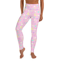 Magical Spring Pink Yoga Leggings - Thumbnail 33