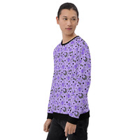 Magical Kawaii Spooky Bats Purple Unisex Sweatshirt - Thumbnail 12
