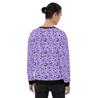 Magical Kawaii Spooky Bats Purple Unisex Sweatshirt - Thumbnail 13