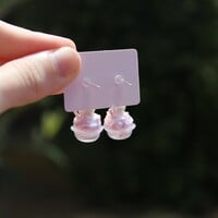 Korilakkuma strawberry parfait charm OR earrings - Thumbnail 1