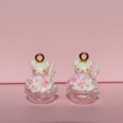 Korilakkuma strawberry parfait charm or earrings