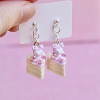 Kuromi Valentines cake charm OR earrings - Thumbnail 1