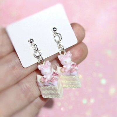 Kuromi valentines cake charm or earrings