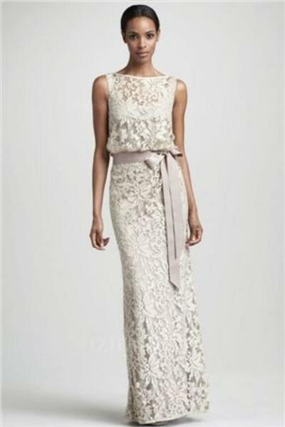 Simple Mother of Bride/ Groom Dress Lace Evening Formal Gowns Prom Dress