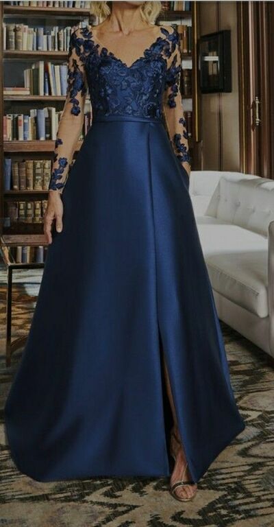 Royal Blue Mother of Bride/ Groom Dress Simple Evening Formal Gowns Prom Dress