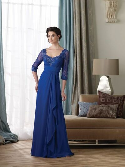 Simple Mother of Bride/ Groom Dress Lace Evening Formal Gowns Prom Dress